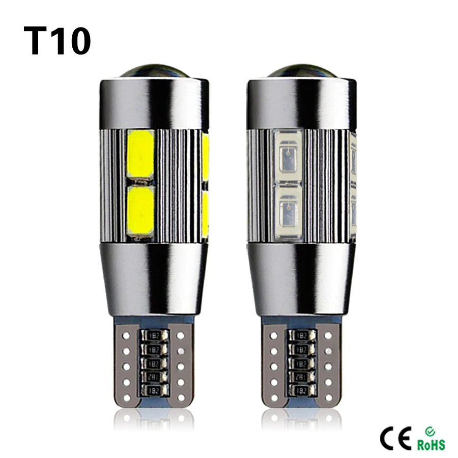 1X Алюминиевый Корпус Высокой Мощности HID COB T10 Авто СВЕТОДИОДНЫЕ Лампы свет W5W 194 192