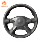 MEWANT черный чехол на руль из искусственной кожи для Nissan Almera N16 X-Trail T30 Primera Sunny Avenir Renault Samsung SM3