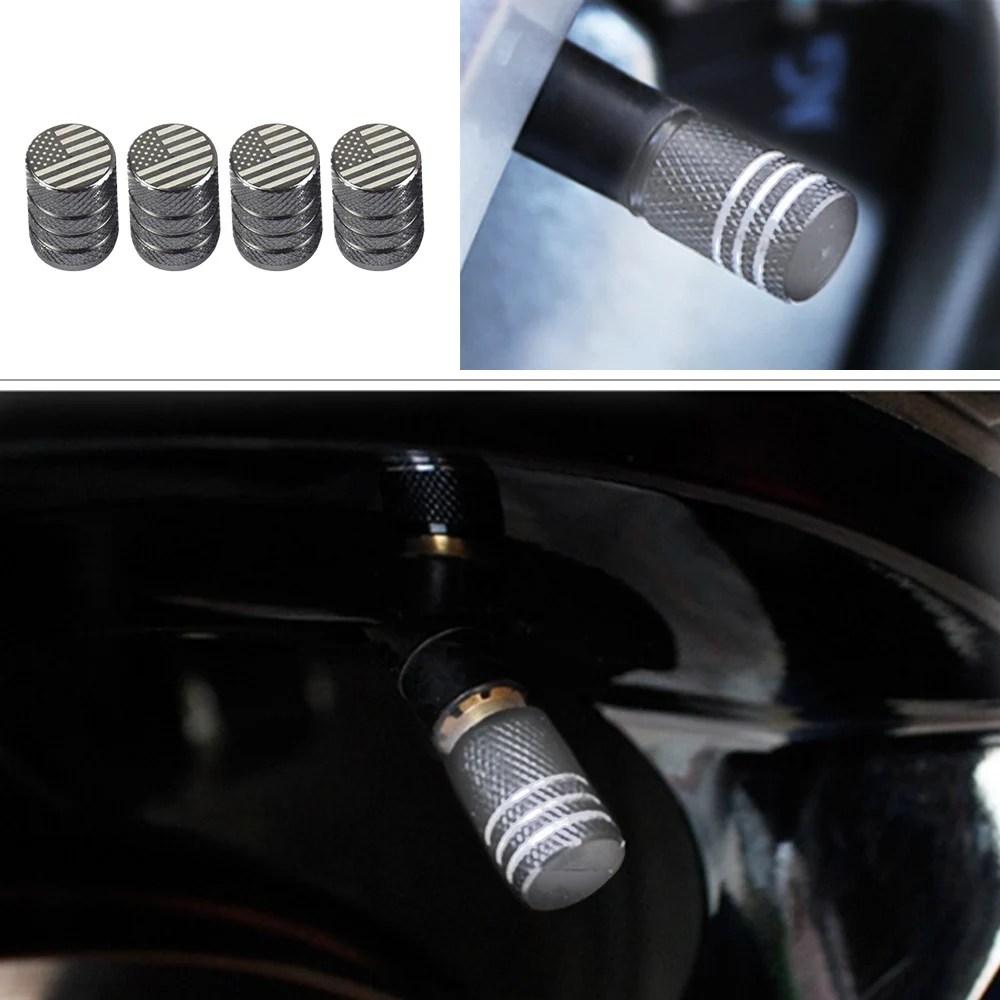 Автомобильные аксессуары Алюминиевый сплав круглая крышка на стержень клапана