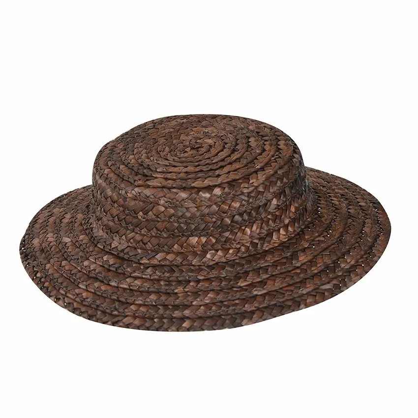 10 шт. Мини Топ соломенные шляпы ремесло изготовление чародей Millinery поставки летние шляпы для детей A224