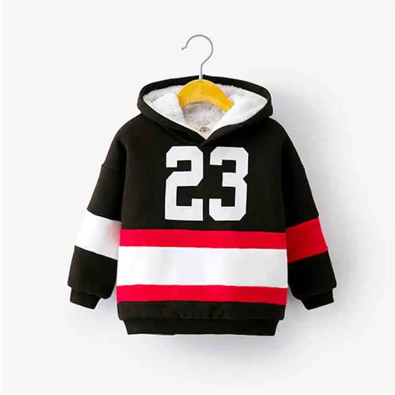 Толстовка для мальчиков и девочек BibiCola теплый хлопковый свитер с капюшоном на