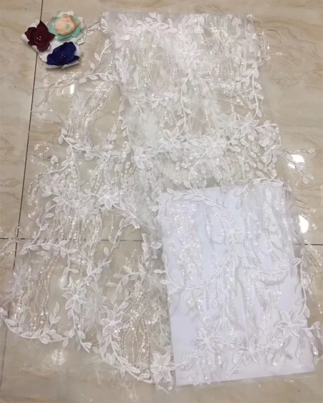 Красивая 2019 самая горячая кружевная ткань смешанного цвета с 3d блестками вышивка