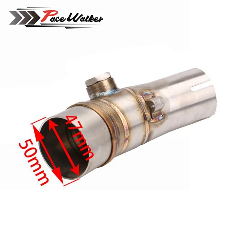 A middle connect for kawasaki ER6N Motorcycle Exhaust Pipe Muffler Escape Connecting Front Link Moto Mid | Автомобили и мотоциклы