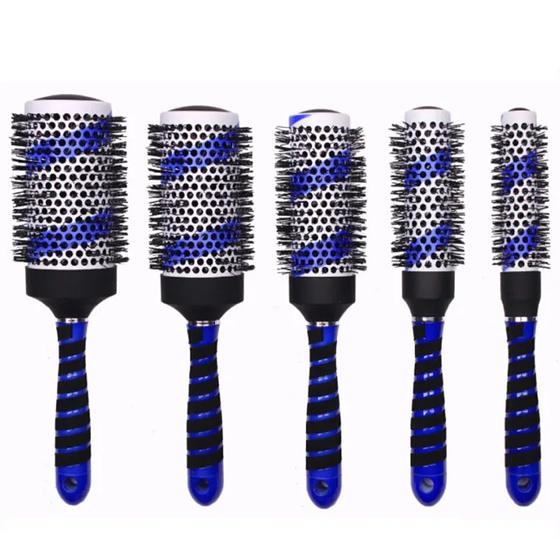Синий набор 5 размеров Уход за волосами Стайлинг керамическая круглая щетка