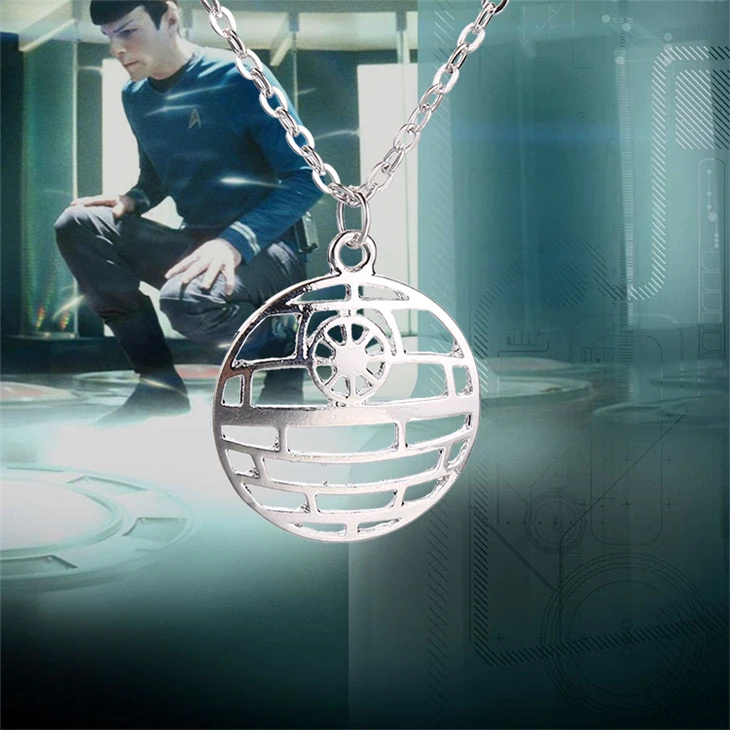 Ожерелье из Звездных Войн Серебряный кулон в виде планеты смерти Дарт Вейдер