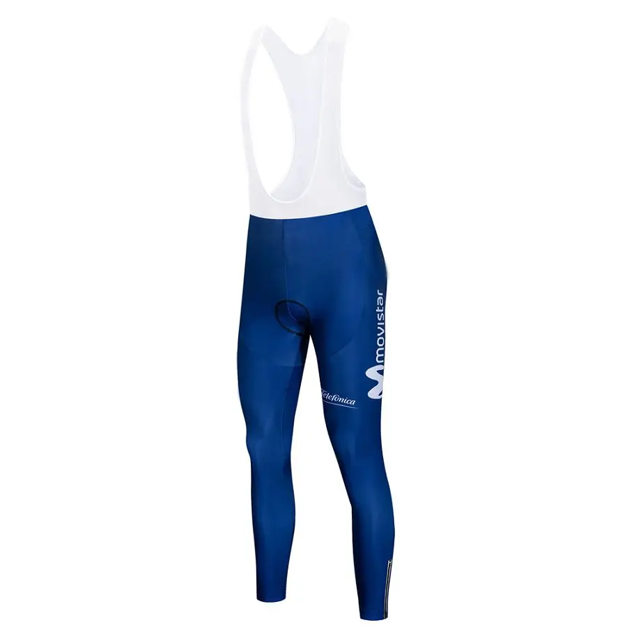 bib pants Movistar, комплект из Джерси с длинным рукавом для велоспорта, Летний Дышащий комбинезон, ropa ciclismo, одежда для велоспорта, MTB велосипеда, мужская одежда - Цвет: bib pants