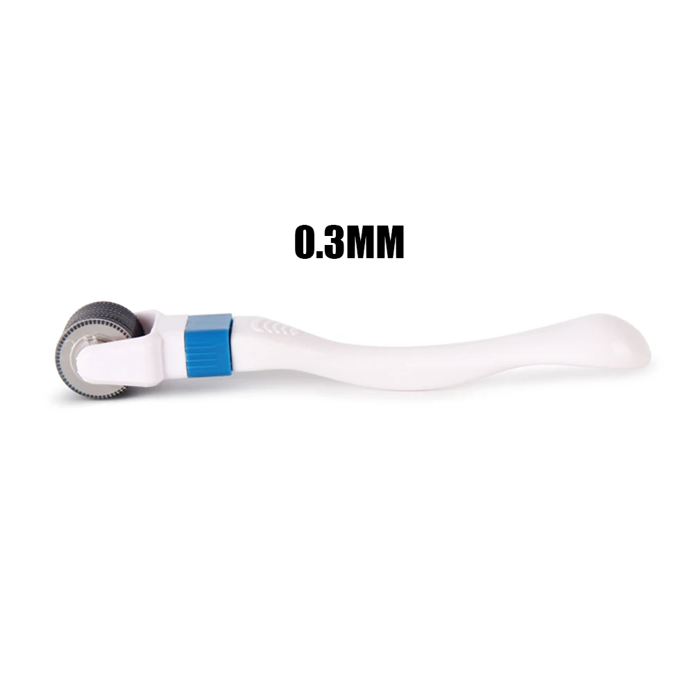 White 0.3 mm 600 игл микро-игольчатый ролик титановый мезороллер микроиглы Дерма ролик вращение на 360 градусов медицинская терапия Уход за кожей Инструмент - Цвет: White 0.3 mm