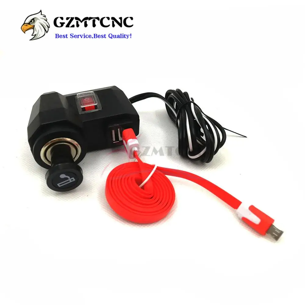 Для BMW F800R F800GS F650GS F700GS R1200GS R1200RT двойной USB порт + прикуриватель Подходит Мобильный