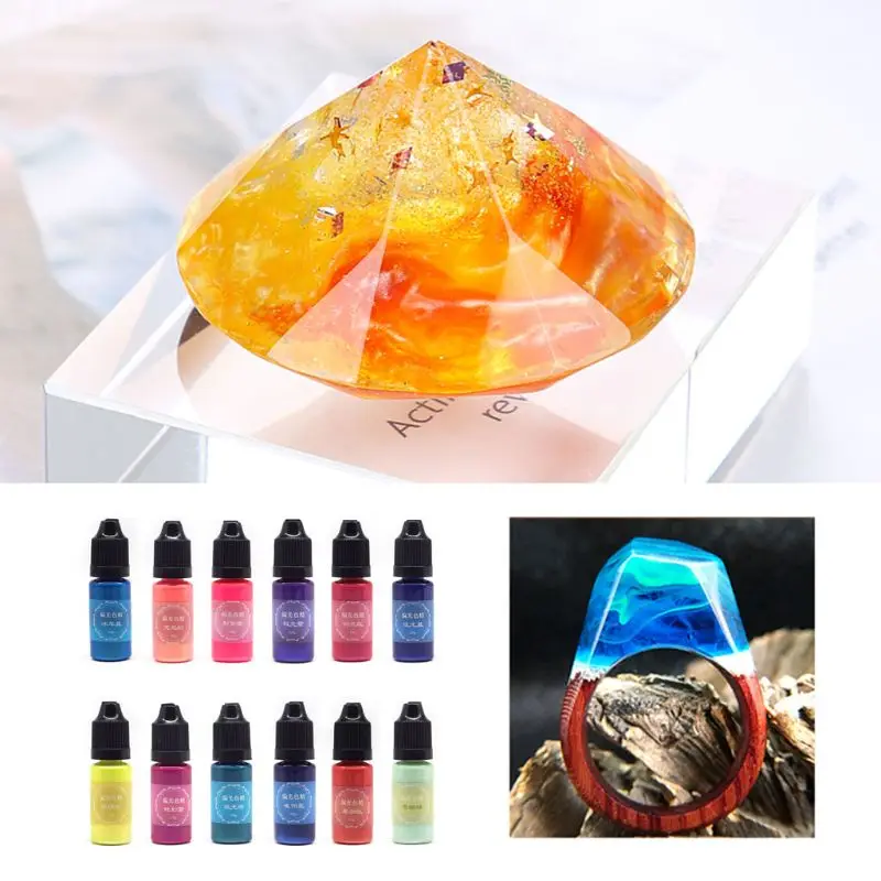 Перламутровый поляризованный пигмент для смолы 10 г материалы окрашивания