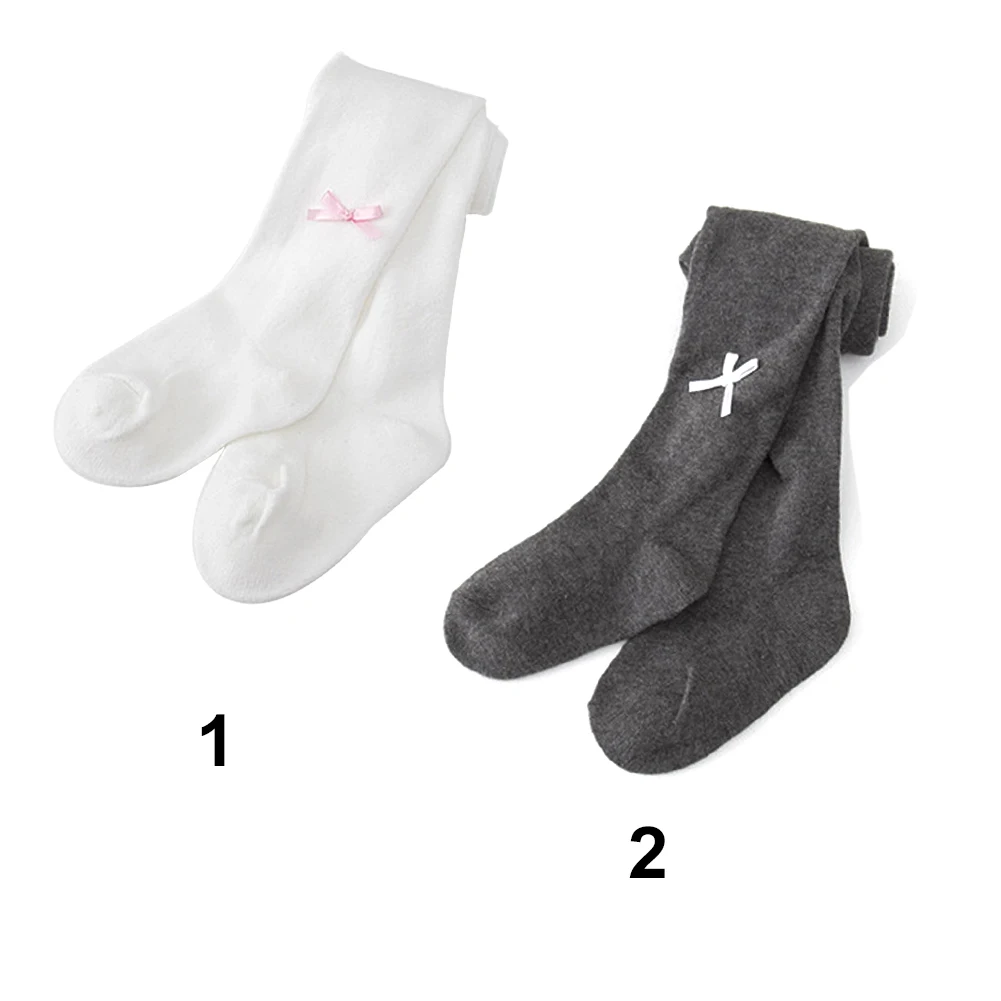 Однотонные хлопковые носки с бантом для маленьких девочек Чулочные изделия