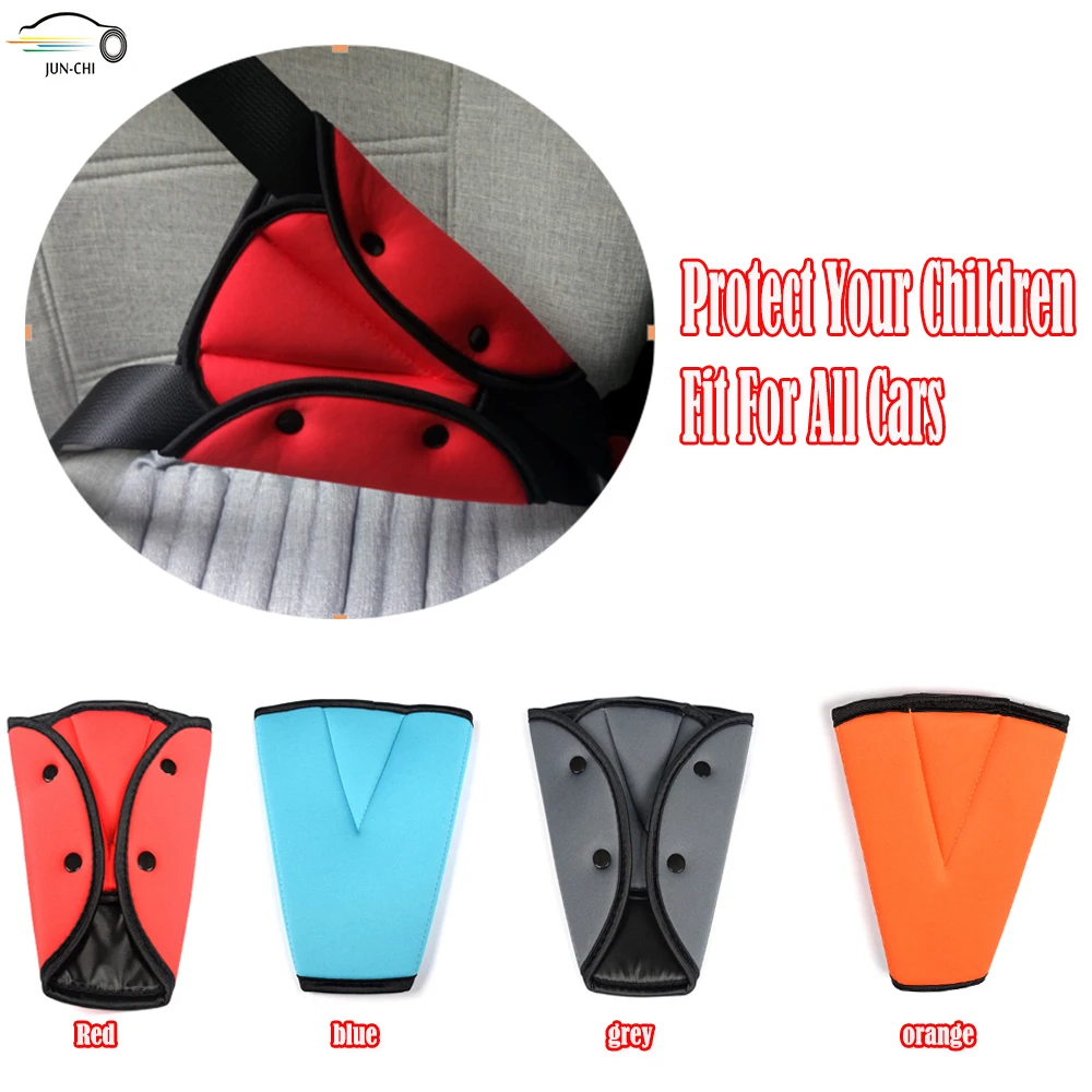 

Universal Soft Adjustable Baby Belt Car Safe Seat Belt Cover Triangle Safety Seat Belt Pad Clips Protection for Kid Child Belt