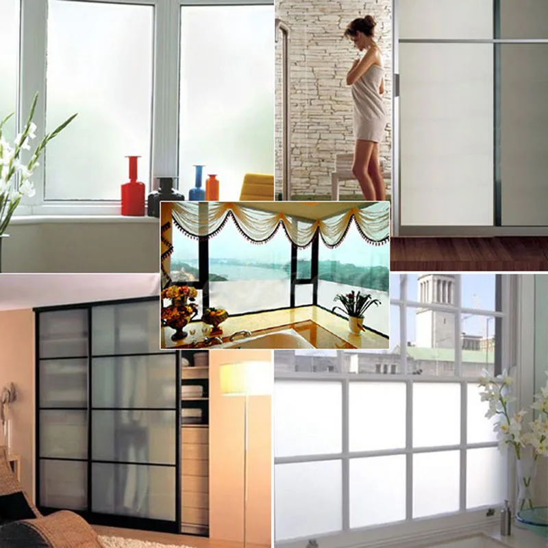 Новый Водонепроницаемый ПВХ матовый Стекло Плёнки окна Стикеры Ванная комната