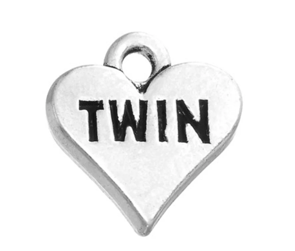 2021 Новые Подвески в форме сердца с двойным подарком для близнецов подвески