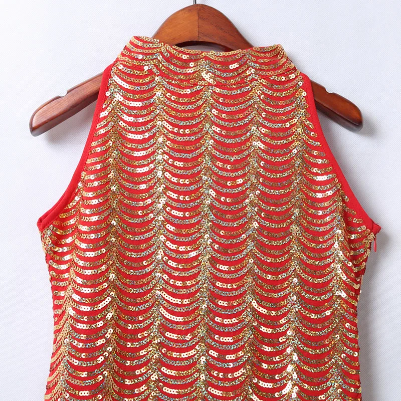 Женское платье Чарльстон без рукавов с блестками и кисточками|Женские платья| |