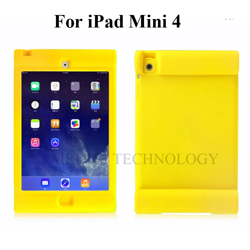 no Kickstand Для Apple Ipad Mini 4 7," защитный противоударный мягкий силиконовый чехол с держателем для рук для дома, детей, школьников, геймеров - Цвет: no Kickstand