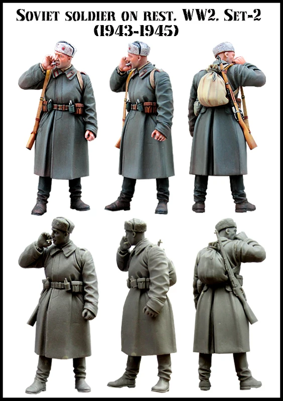 [Tuskmodel] модель масштаба 1 35 наборы из смолы фигурки второй мировой войны советские