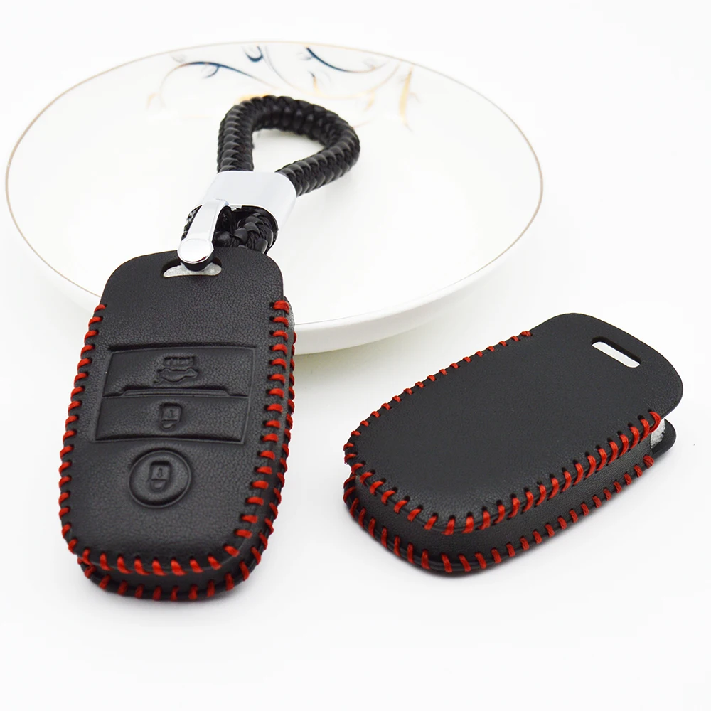 Чехол для автомобильного смарт ключа из натуральной кожи чехол Kia Ceed 2017 Rio K2 4 3 2018