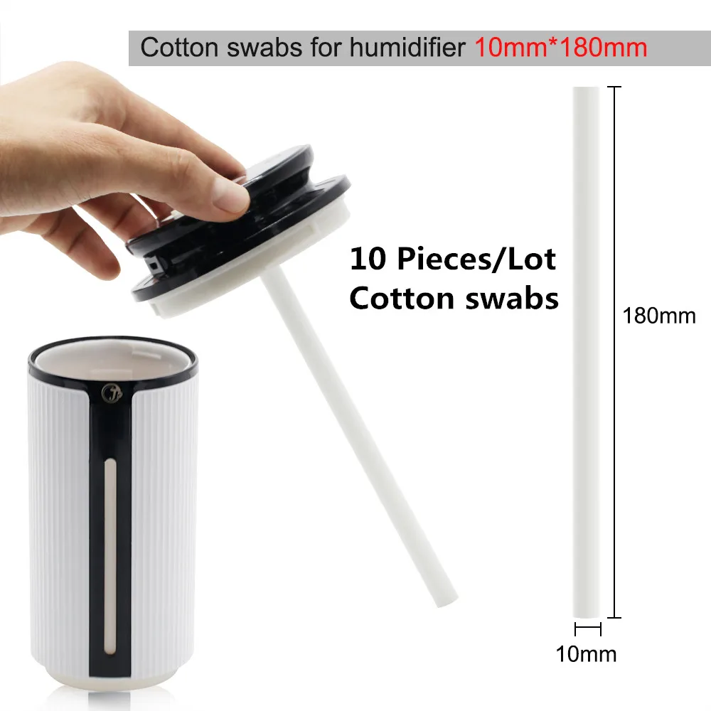 10 Pieces/Lot Humidifier Filter Cotton Stick 10mm*180mm Replacement Cotton Sponge Stick Swabs for Air Humidifier Can Be Cut