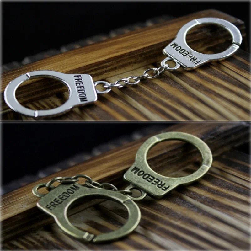

22mm Freedom Handcuffs Charm Clasp Zinc Alloy Charm For DIY Bracelet Making