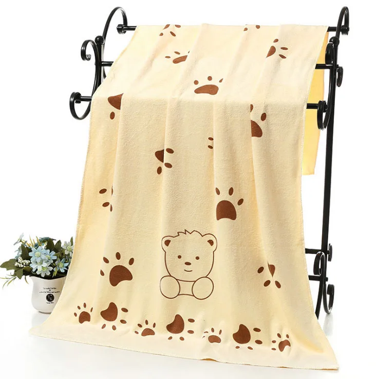 1 шт. полотенце из микрофибры с мультяшным принтом 70x140 см|bath towel 70x140cm|absorbent bath