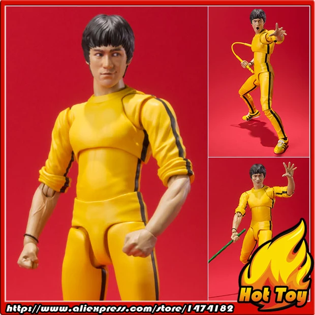100% оригинал BANDAI Tamashii нациями S.H. Figuts (SHF) фигурка Брюс Ли (Желтый спортивный