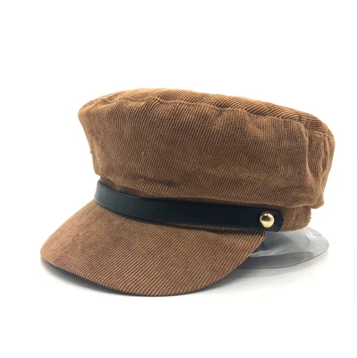 New Fashion Solid Visor Military Hat Autumn and Winter Vintage woolen Patchwork Beret Cap For Women England Style Flat Cap - Color: 5