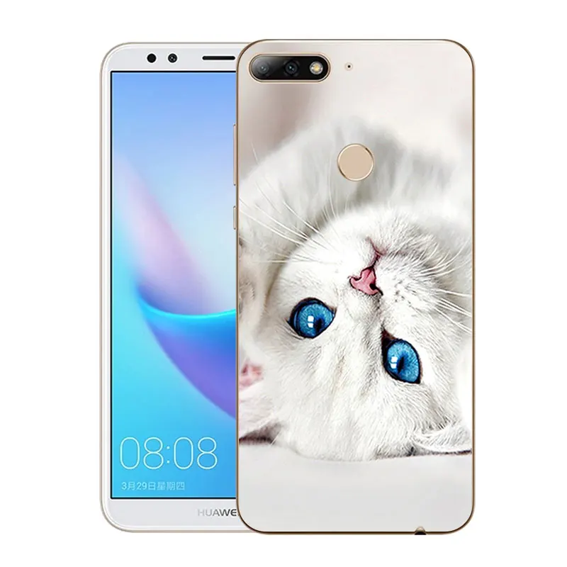 Для Huawei Y7 Prime 2018 / Enjoy 8 чехлы для телефонов 5 99 дюйма тонкий чехол из ТПУ силиконовый