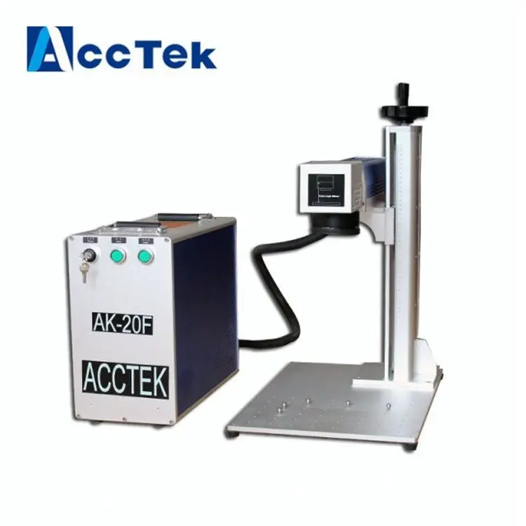 Высокоточный серебристый принтер лазер Цзинань acctek AKF 20 волоконный 10 Вт|laser 10w|laser