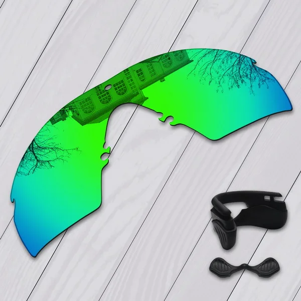 Green-Nose Pads E.O.S поляризованные улучшенные Сменные линзы для Оукли M Frame 2,0 Strike солнцезащитные очки-несколько вариантов - Цвет линз: Green-Nose Pads