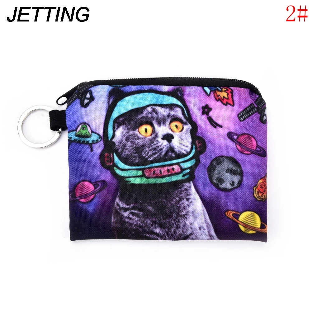 Новый Кошелек из искусственной кожи с кошкой милый детский мультяшный кошелек