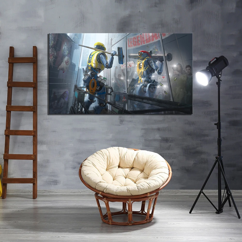 Модульный Плакат Картина Настенная работа напечатаны 1 шт. Apex Legends игра научная фантастика футуристический робот домашний декор холст живопись