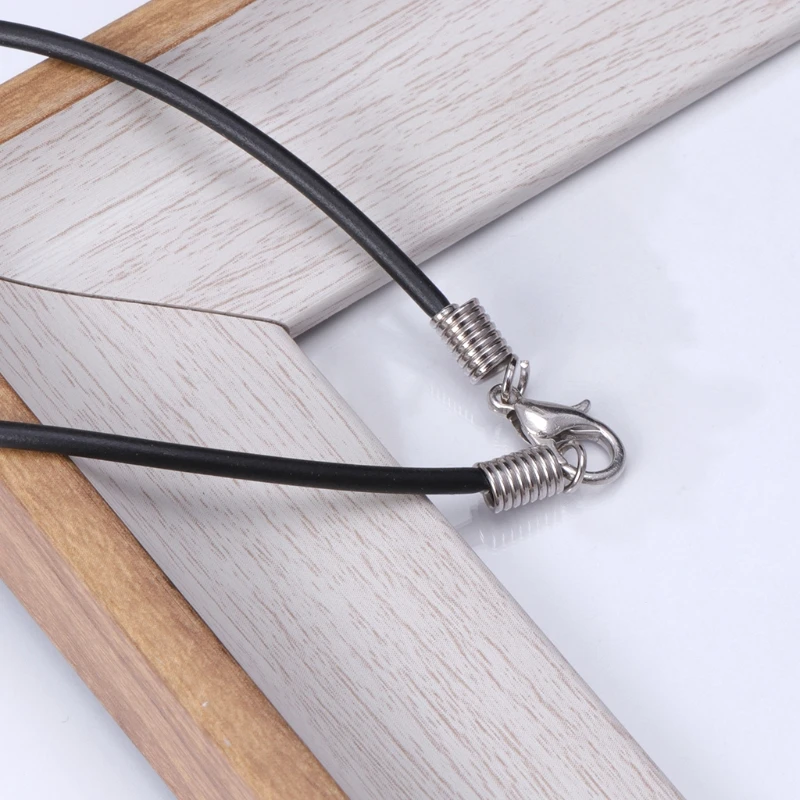 10 шт. DIY Ожерелье Веревка Шнур Резиновый Черный Изготовление ювелирных изделий с