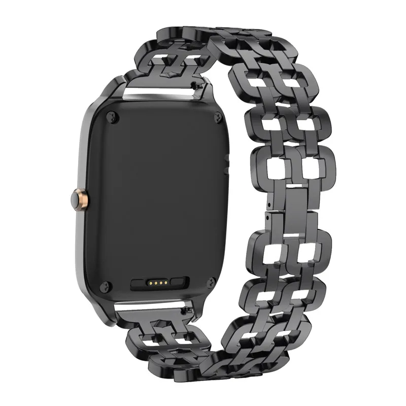 Браслет с цепочкой из нержавеющей стали для Asus ZenWatch2 ремешок смарт часов Huami Amazfit 2