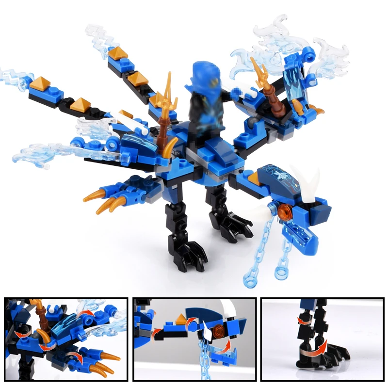 115 шт + Ninjagoingly Dragon Knight строительные блоки Совместимые Legoingly образовательные Diy
