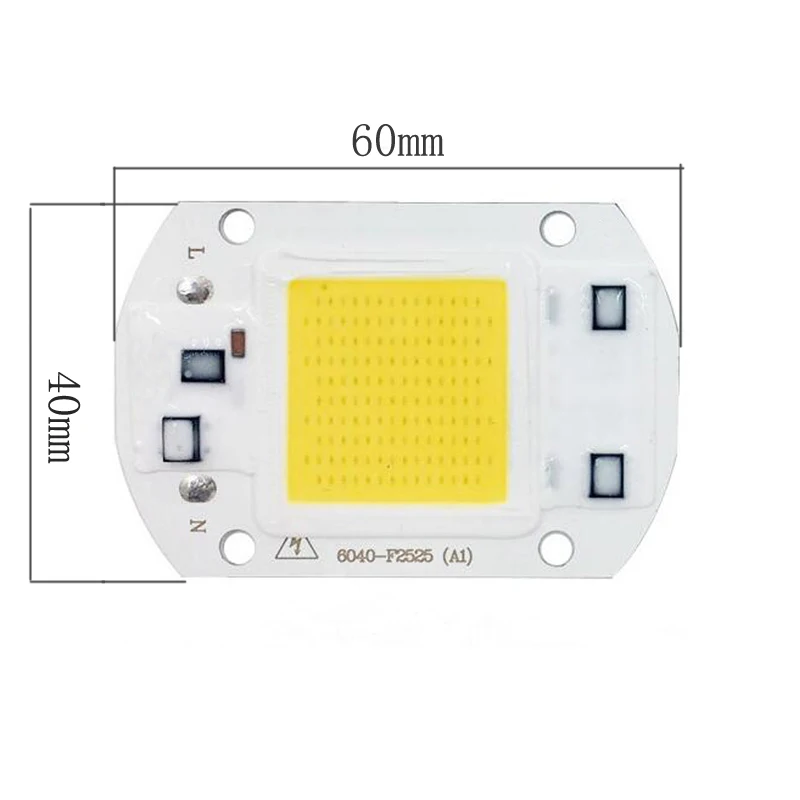 5 шт./лот COB светодиодный чип 30 Вт 220 В SMD лампа с умным IC для DIY прожектор | Лампы и