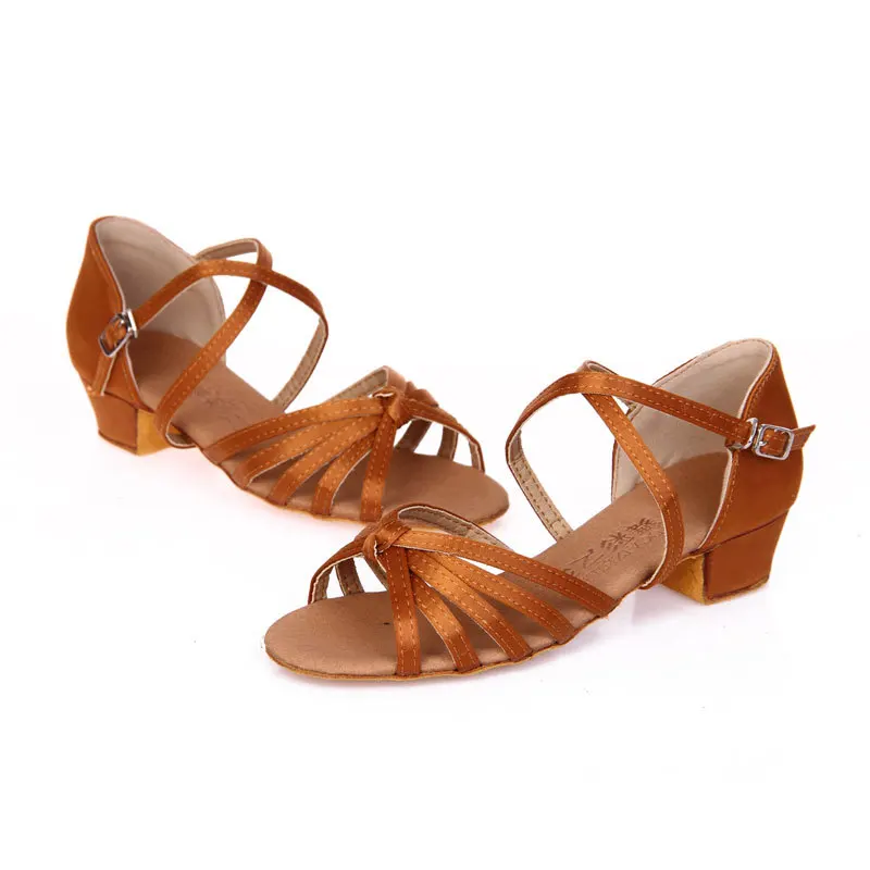 Детская обувь Rumba Атласная для латинских танцев Детские кроссовки Женские