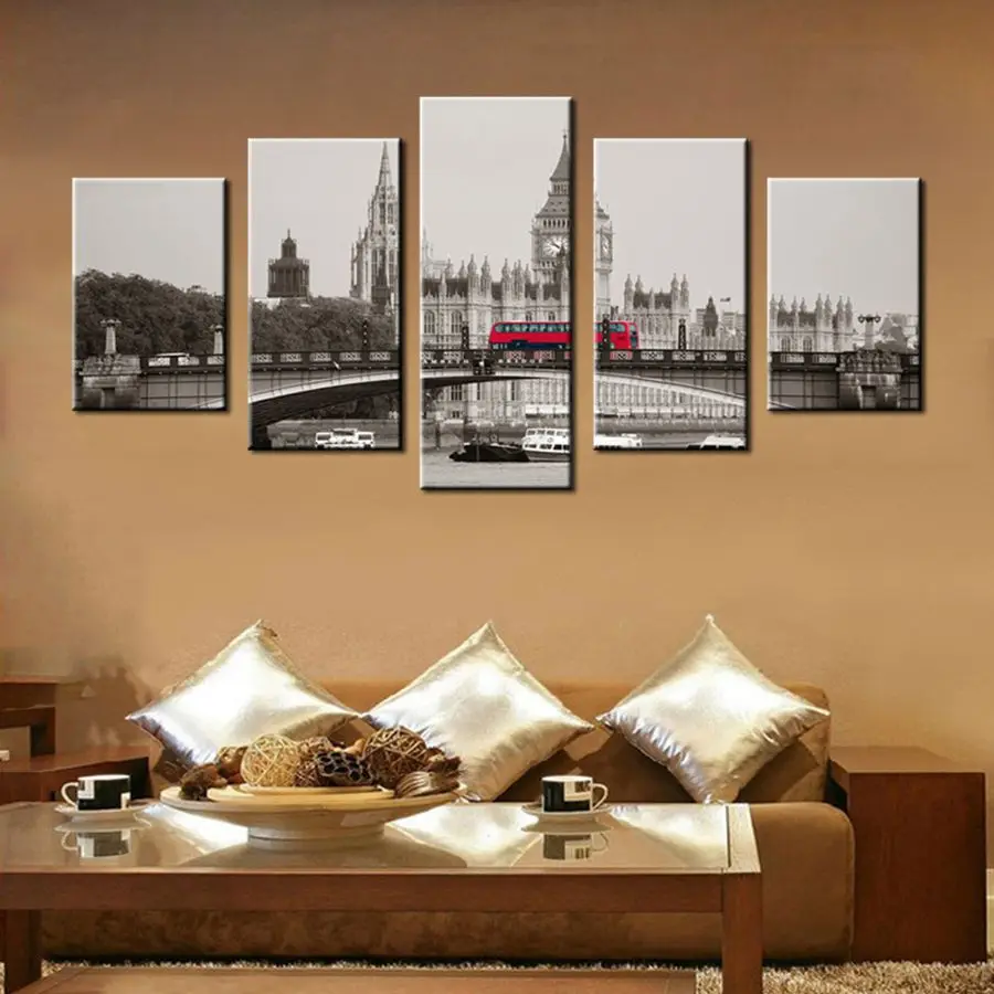 Холст с изображением лондонского пейзажа уличная сцена Лондона классический