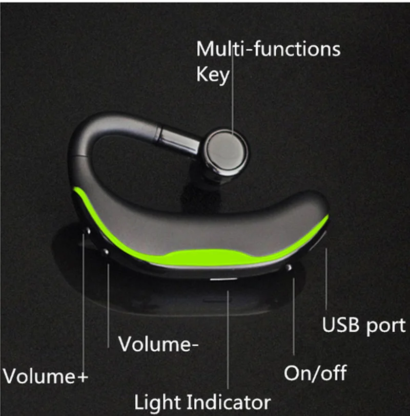 Беспроводные Bluetooth наушники AMTERBEST F600 стерео Бас гарнитура с микрофоном