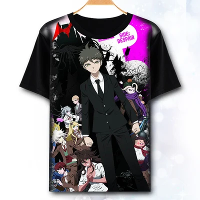 10 Danganronpa футболка аниме Naegi Makoto Kirigiri kiuko Косплей Футболка Модные мужские топы футболки - Цвет: 10