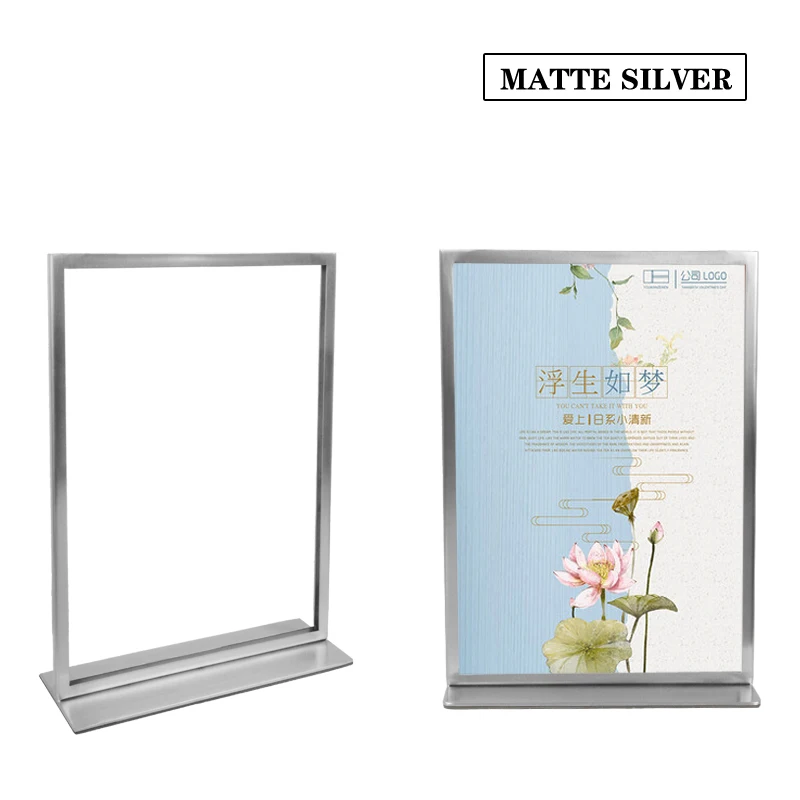 2 шт. A4 двухсторонний дисплей для рекламы настольного компьютера стойка меню