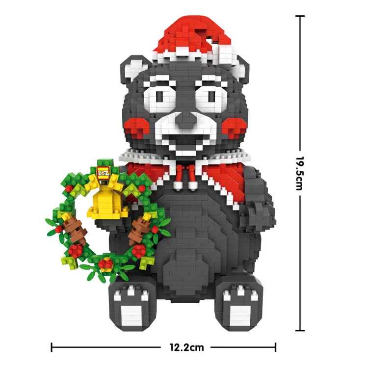 LOZ Diamond Blocks Kumamon кубики АНИМЕ DIY модель сборки Brinquedos сберегающая коробка Juguetes для