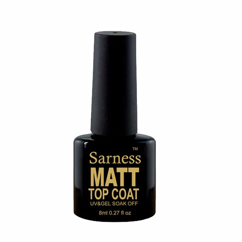 Matt Top Sarness 8 мл матовое верхнее покрытие Гель-лак для ногтей украшения лак для ногтей для УФ-и светодиодной лампы матовый топ Vernis Полупостоянный УФ-гель лак Топ - Цвет: Matt Top