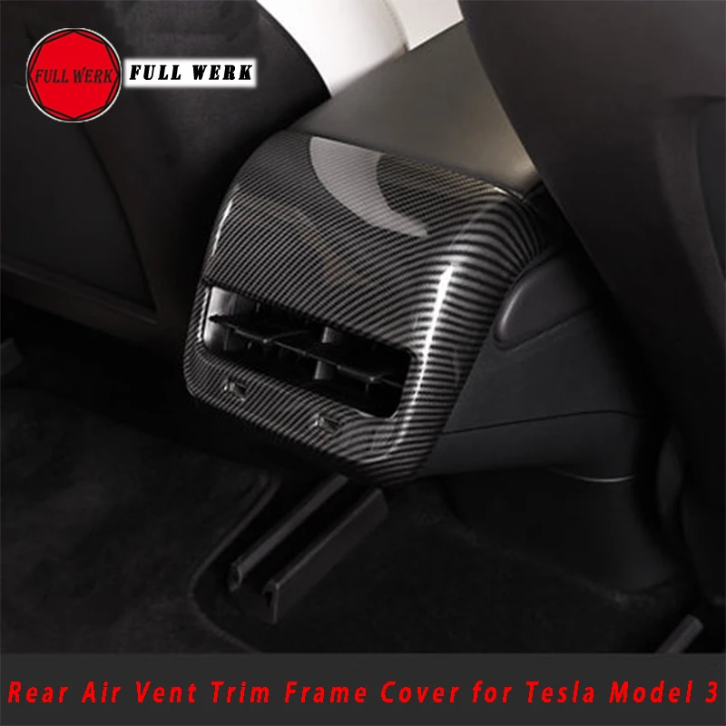 Наклейка на задний подлокотник автомобиля Tesla Model 3 1 шт.|Лепнина для интерьера| |