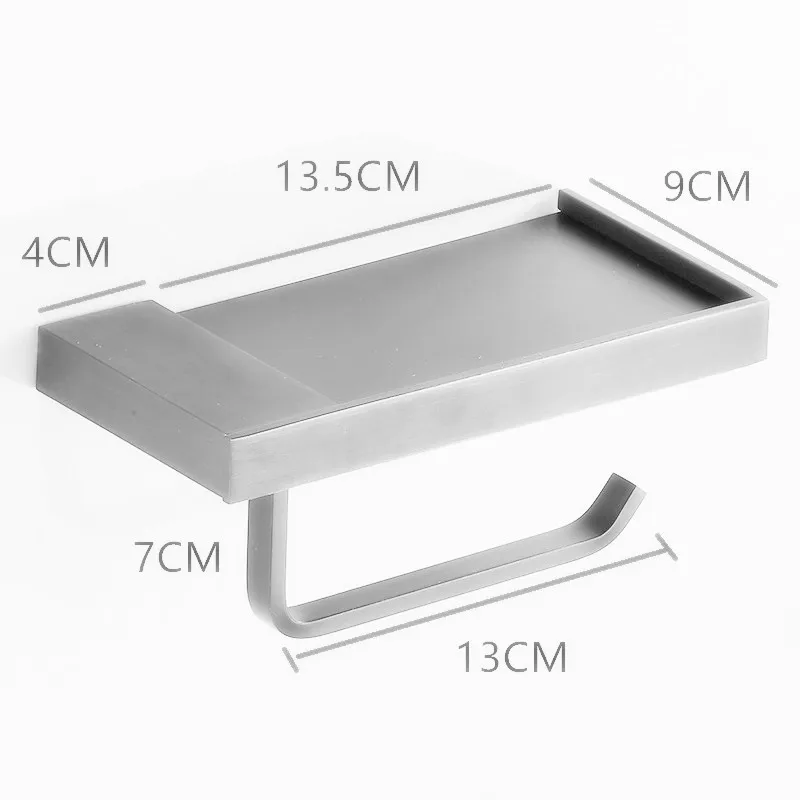 Античный латунный держатель для туалетной бумаги с полкой телефона квадратная