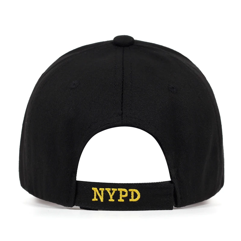 Высококачественная бейсболка с вышивкой NYPD, уличные кепки от солнца, регулируемые Кепки из хлопка для пары, шляпы для папы, хип-хоп кепки для полиции