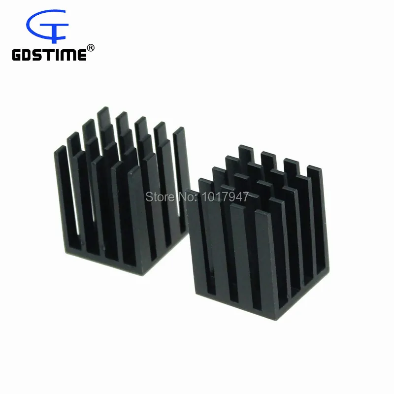 

20 Pieces LOT Aluminum 19x19x24mm 19mm Heat Sink IC Chip Radiator With Adhesive