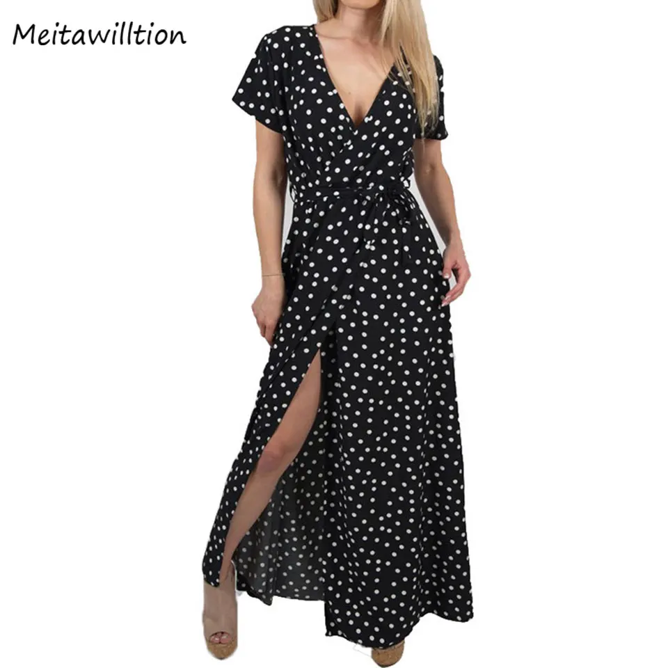 Женские вечерние платья с v-образным вырезом повседневное длинное платье в