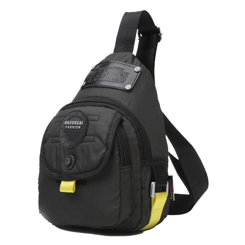 

High Quality Men Nylon Crossbody Chest Bag Fashion Shoulder Messenger Bag Travel Riding Male Sling Rucksack Day Back Pack New