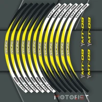 a set of 12pcs high quality motorcycle wheel decals waterproof reflective stickers rim stripes for yamaha mt 09 mt09