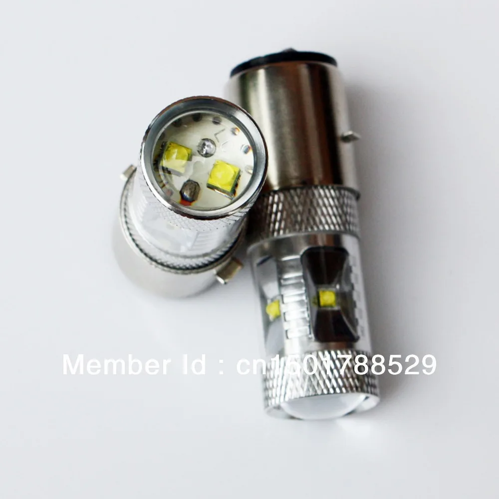 2x30w BA20D cree Chips High Power LED Motorbike/Moped/Scooter/ATV Headlight bulb lamp